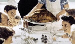 Norman Rockwell Painting of Thanksgiving