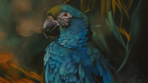 Vibrant Birds in Acrylic