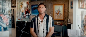 Jock Armour standing in gallery