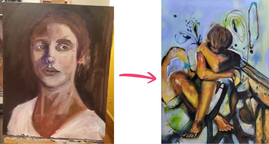 EllieB Before After Painting