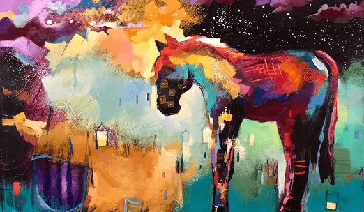 Expressive Neon Animal in Acrylic-SOPA