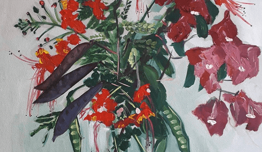 Floral Still Life in Oils-SOPA