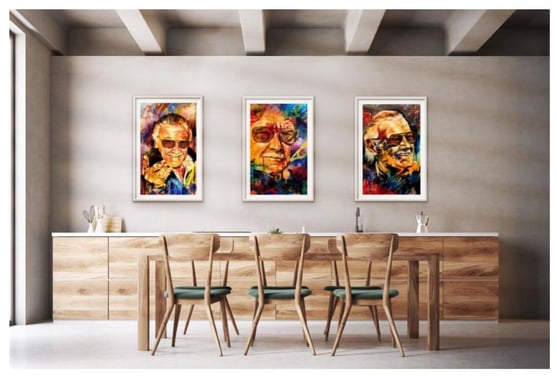 Zybrena Crawford Porter portraits of Stan Lee