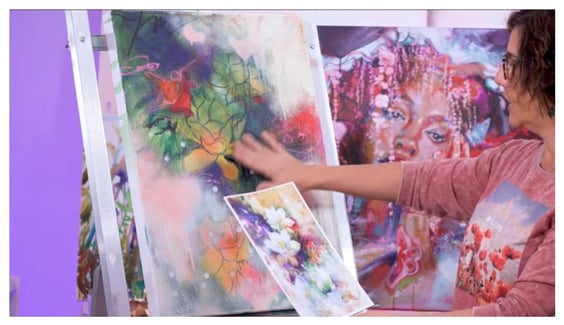 Look at your painting to identify the forms.