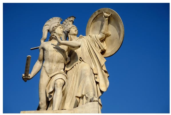 Photo caption: Large statues like these epitomize the reverence that the ancients had for their gods and goddesses. Image by Couleur from Pixabay.