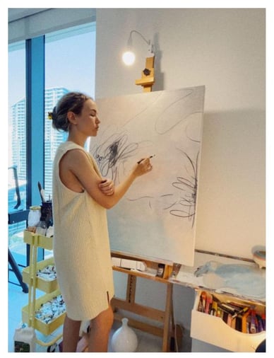 Photo caption: Finding artistic inspiration often starts with the simple act of going to your easel and having something to paint once you’re there. Photo courtesy of Dalia Milan.