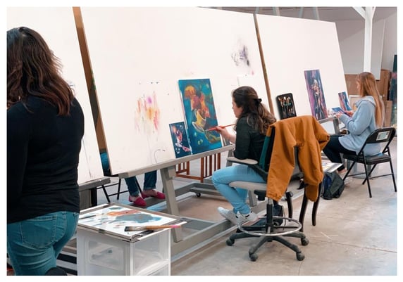 Photo caption: Becoming a professional artist means working at art like it’s a job. Bringing the right mindset to this task is an important part of the equation. Photo courtesy of MAI.