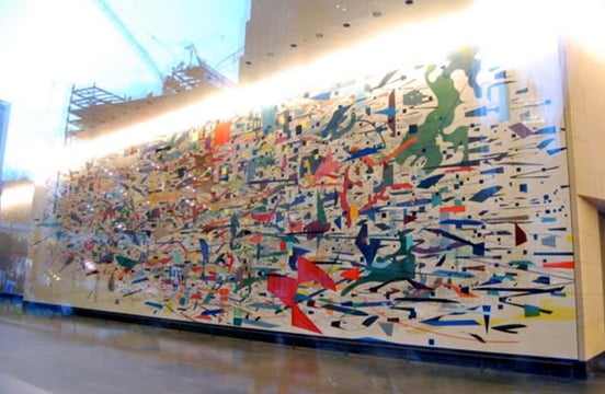 Julie Mehrets Mural at Goldman Sachs