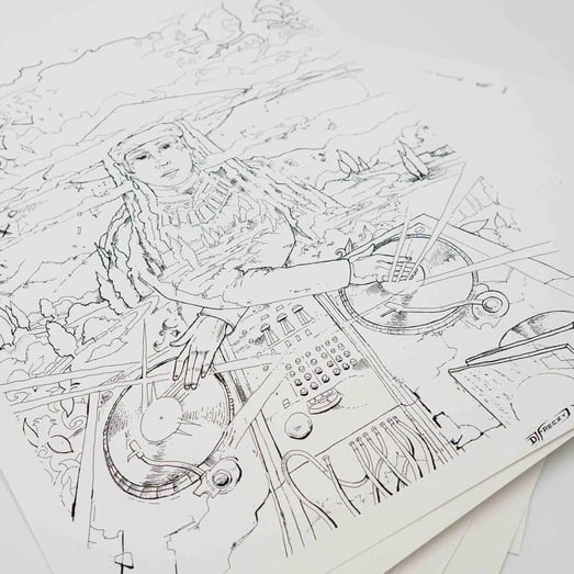 hand drawing sketch by John Milan