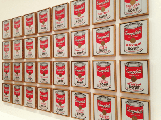 Andy Warhol Cambell's Soup Pop Art https://www.masterworksfineart.com/