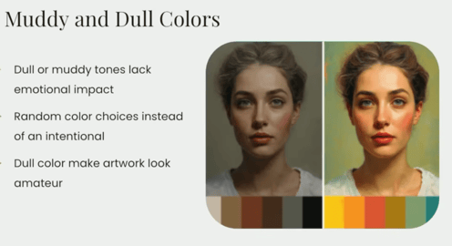 info-graph of portrait and bullet points