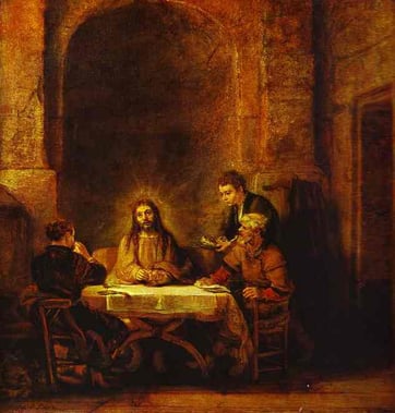 The-Supper-At-Emmaus-1648-Rembrandt-Oil-Painting-1