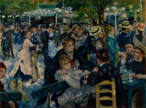 Pierre-Auguste Renoir, Dance at Le Moulin de la Galette (Bal du moulin de la galette), 1876