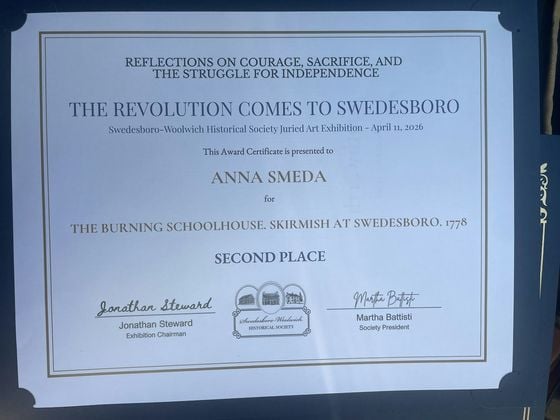 Anna S.'s award-winning historical painting